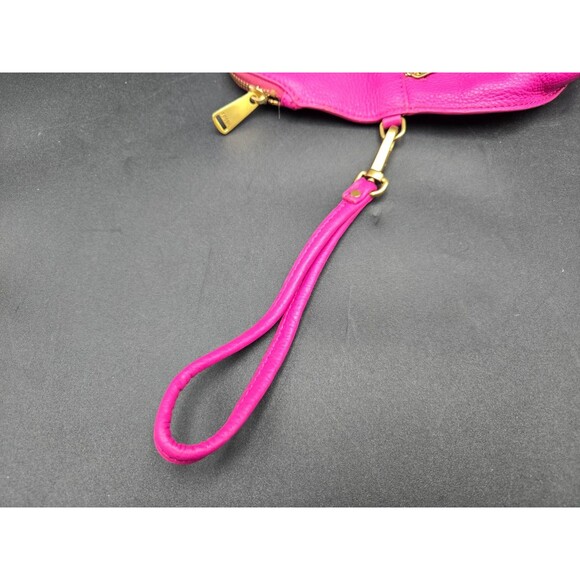 Fossil Clutch Purse Womens Fuschia Pink Cowhide Leather - Picture 10 of 10